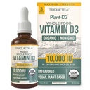 Vitamina orgânica D3 10.000 UI - Planta D3, Vegan, força máxima líquido sublingual D3 Drops - 200% maior absorção, 100% planta-baseado Cholecalciferol Forma & Vegan D3, Dosagem ajustável (30 Servings)