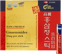 ILHWA Premium Corean Red Ginseng Extract Sticks (0.34fl oz X 30 Sticks) - para Imunidade. Ginsenoside 21 mg por serviço