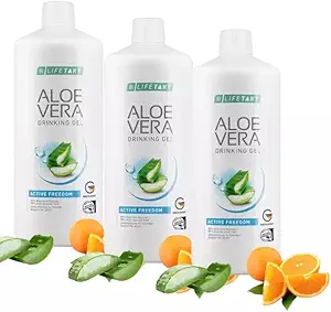 LR Lifetakt Aloe Vera Bebendo Gel Ativo Liberdade Saúde Mulheres Homens Beber Todos os Dias Conjunto de Tratamento Natural de 3-1000 ml./33.3 fl.oz