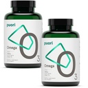 Puori Omega 3 Fish Oil Supplement - Ultra Puro & Arroto Wild Caught Fish Oil com 2000mg Omega 3 Fatty Acids,1250mg EPA & 500mg DHA suporta coração, cérebro e saúde ocular - IFOS Certificado - 240 Softgels
