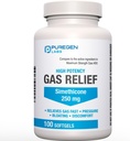 Softgels de alívio de gás de força máxima com Simethicone 250 mg alívio pressão, inchaço e desconforto doloroso Compare com gás-X e Phazyme -100 contagem