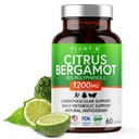 Suplemento de Citrus Bergamot 1200mg Altamente Concentrado a 70% Polifenóis - Puro Extrato de Bergamot para Saúde do Coração, Imunidade, Antioxidante - 60 Cápsulas Veggie, Feito em EUA