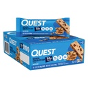 Quest Nutrição Aveia Chocolate Chip Protein Bares, 20g de proteína, 1g de açúcar, 5g de carboidrato líquido, Sem glúten, Keto Friendly, 12 contagem