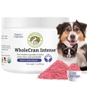 Wholistic Pet Organics WholeCran Intense: Pó de cranberry orgânico para cães Trato urinário Suporte renal Suporte para cães ITU Tratamento Vitamina C e antioxidantes Incontinência do cão Produto