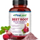 Cápsulas de Raiz de Beterraba FineLand Suporte à pressão arterial 10.000mg Equivalente por serviço □ 20:1 Extrato,120 Cápsulas Vegan – Sistema Imune, Circulação e Saúde do Coração – Não OGM, Made in USA