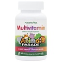 Naturezas Plus Animal Desfile Multivitamínico Mastigável Infantil - 90 Comprimidos em forma de animal - sabores naturais variados - vegetariano, sem glúten - 45 Servimentos