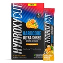 Hydroxycut Hardcore Ultra Shred Drink Sticks, Tangerina Mimosa - 20 Pacotes - Zero Açúcar ou Calorias - Inclui Paraxantina & B Vitaminas - para Mulheres e Homens