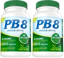 Nutrição agora PB 8 Probiótico Acidophilus para a vida* Suplemento vegetariano dietético para homens e mulheres, 120 contagem (Pacote de 2)