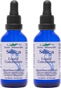 Eidon líquido concentrado mineral de sílica - Suplemento de sílica para cabelos, pele e unhas, gotas de sílica para apoiar a produção de colágeno, Sem açúcar adicionado - 2 oz, 2 embalagem