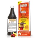 EMULSÃO DE ESCOCIA Morangueiro/Banana 6.5 Oz. Óleo de fígado de bacalhau