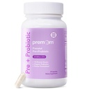 Premom Pré-Natal e Probióticos para Mulheres: 18 diferentes Prebióticos Orgânicos Strains - Suporta Digestivo, 30 bilhões UFC, Gut & Imune Saúde para Mãe e Bebê - Cápsulas Diárias