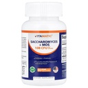 Vitamatic Saccharomyces Boulardii Probiótico 10B por Serviço + Extracto de Levedura (MOS Levedura Fracção) 300 mg - 60 Cápsulas DR - Made in the USA