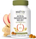 Matys ácido & indigestão alívio chicletes, antiácido seguro para ocasional ácido Reflux & Azia em adultos & crianças 4 anos +, Baixo açúcar, Glúten livre, Vegan chiclete feito com maçã Cider vinagre, 40 contagem