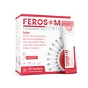 LCE Pó de ferro lipossômico – 21mg Ferro elementar com vitaminas B12, B6, C, D & Ácido Fólico – Gentil Berry-Flavored Suplemento Bebida, 30 sachês Vegan