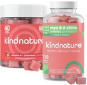 kindnature Myo-Inositol & Vitamina B1 Bem-estar Bundle - Equilíbrio Hormonal & Sistema Nervoso Gummies de apoio