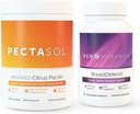 EcoNugenics Promove a saúde da mama e suporte celular - MamaDefender 30 cápsulas + PectaSol-C modificado Citrus Pectina 454 Grams Bundle