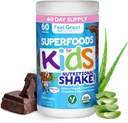 Crianças Orgânico Super Verdes Pó com frutas e vegetais - Tudo-Em-Um Crianças Multivitamin feito de plantas reais - Sem vitaminas sintéticas, sem enchimentos ou ligantes, Sem açúcar adicionado.