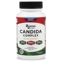 Zenesis Labs Candida Complex Cleanse Detox Caprylic Acid Supplement, Orégano Extract, Probióticos, Enzimas (60 Cápsulas, Fonte de 30 dias)