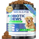 200 PCS Probióticos para cães - Dog Probiótico Mastiga para Gut Saúde, Suporte Digestivo e Comichão alívio da pele Tratamento de gás de diarreia - Probióticos, Enzimas Digestivas, Prebióticos, Pumpkin