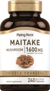 Piping Rock Maitake Mushroom Extract 1600mg 240 Cápsulas Suplemento de ervas Não-GMO, Glúten Grátis
