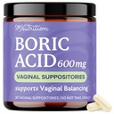 Supositórios de ácido bórico para as mulheres 600mg PH Balance, Vaginal Odor & Comichão □ Higiene feminina & Apoio à saúde íntimo □ Ácido bórico para as mulheres Supositórios vaginais □ Não perfumado, Vegan 30 Ct