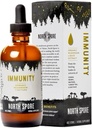 North Spore Orgânico Imunidade Cogumelo Tintura (4 oz) 100% Fruiting Body Extracts Chaga, Turkey Tail, Reishi, Maitake, Shiitake, Certified Organic, Vegan, Non-GMO, Adaptogenic, Made in USA