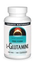Naturals fonte L-Glutamina - Aminoácido de forma livre que suporta energia metabólica - 100 cápsulas