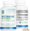 Suplementos DAO Bloqueador de histamina – Advanced DAO Enzima Fórmula e Vitamina C para Histamina Digest e suporte de intolerância – Diamine Oxidase DAO Suplemento, 30 Cápsulas