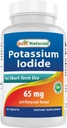 Best Naturals Iodeto de potássio 65 mg - Suplemento dietético, 60 comprimidos (60 comprimidos (Pacote de 1)) (6)