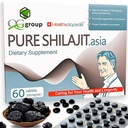 Comprimidos naturais puros de Shilajit Resina crua analógica Mumiyo Dry Drops 60 Comprimidos - 200mg 100% Himalaia Suplemento com 85+ Trace Minerals para energia e metabolismo, Imune Support - Ideal para homens e mulheres