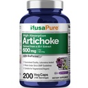 NusaPure Alcachofra 20:1 Extracto, 600 mg Equivalente a 12,000 mg 200 cápsulas de legumes (Não-GMO, sem glúten)