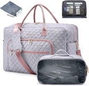 LOVEVOOK viagem saco Duffle - Women's Weekender transporte sobre o Laptop & Gym Bag Overnight com higienização / sapato bolso, hospital saco de trabalho