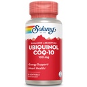 Solaray Ubiquinol CoQ-10 100mg Melhorado Absorção Softgels - Ubiquinol CoQ10 Suplemento para homens e mulheres, Coenzima Q10-30 Softgels