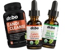 Candi Cleanse & Orégano Oil Drops - Óleo Orgânico de Orégano Drops Liquid & Black Walnut Wormwood - Complexo de equilíbrio extra força overgrowth, Natural Oral Gut Cleanser Detox Saúde Suplementos Cápsulas