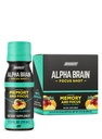 ONNIT Alpha Cérebro Foco Tiro, sabor tropical, Nootropic Dietary Supplement Drink que apoia energia, foco e humor, IGENTM não-GMO testado, 2,5 fl oz, 6 contagem