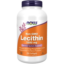 AGORA Alimentos Suplementos, Lecitina 1200 mg com Phosphatidyl Choline natural, 200 Softgels