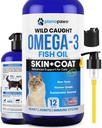 Ómega 3 Óleo de peixe para gatos - Melhor do que óleo de salmão - Kitten & Cat Vitaminas e Suplementos - Tratamento de caspa de gato - Óleo de peixe líquido para animais de estimação - Suporte de pastoreio - Suprimentos de saúde de gato para todas as idades