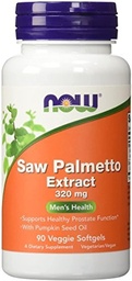 Agora Alimentos Serra Palmetto Extract 320 mg - 90 Softgels (Pacote de 2) - 180 Total Softgels
