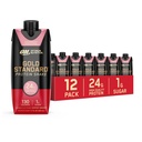 Otimum Nutrition Gold Standard Protein Shake, 24g Protein, Pronto para Beber Bebidas de Proteína, Morango, 11 Fl Oz, 12 Count (Pack of 1) (Packaging May Vary)