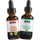 Candi Cleanse & Chlorophyll Liquid Drops - Oregano Oil Drops Orgânico & Liquid Chlorophyll Odor Cleanse Support - Natural Oral Gut Cleanser Detox, Desodorante Interno, Suplemento de desodorização corporal