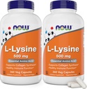 L-Lysine 500 mg, 360 Cápsulas Vegetarianas (embalagem de 2)