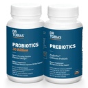 Dr. Tobias Probióticos 30 bilhões e prebióticos Suportando Digestion & Gut Saúde