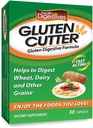 Digestivos saudáveis Cutter Gluten Enzyme Formula - Ajuda a melhorar seus corpos Gluten Digestion e assistir em quebrar trigo, leite e outros grãos - Cápsulas - 30 Servings