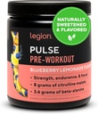 LEGIÃO- Todos os óxido nítrico natural pré-treino bebida para aumentar a energia, Creatina livre, naturalmente adoçado, Beta Alanine, Citrulina, Alpha GPC (Limonada de mirtilo)
