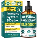 Graviola Soursop Leaf Extract Liquid - Soursop Bitters Líquido, Immune de suporte, Relaxar, Fígado e Sono