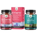 Pacote de G Curve Horny Cabra Erva para Mulheres - Desempenho Energético Melhorado Mood e Herbal Fígado Suporte Leite Thistle Suplemento com Raíz Dandelion, Choline, Beetroot & Extrato de Alcachofra
