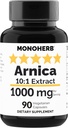 MONOHERB Arnica Extract 1000 mg - 90 Cápsulas Vegetarianas