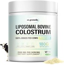Bovinos lipossomais Colostrum Powder - Colostrum Bovino Puro para Humanos - Grama Fed Colostrum Supplement for Gut Support, Imune Health and Hair Growth,72 Servings per Bottle.180g/6.35 oz