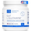 Pilha Essencial Gut L-Glutamina Pó - Exclusivamente Made in USA - Puro L Glutamina Pó para Gut Saúde (100 Servings, sem sabor)