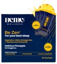 BeMe BeZen Sono Aid Supplement Natural Sem Melatonina - 2X Absorção do Que Comprimidos - Sono Aids para Adultos com Magnésio, Ashwagandha, Camomila, L-Theanina & GABA - Delicioso Abacaxi